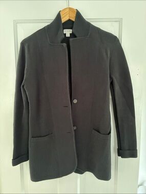 J. Crew Women's black sweater blazer